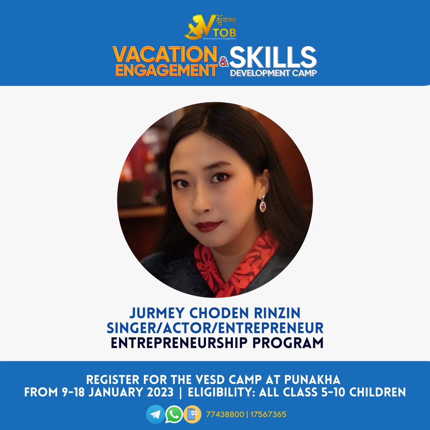 Ms. Jurmey CR is coming to engage, enhance and empower the children on Entrepreneurship.