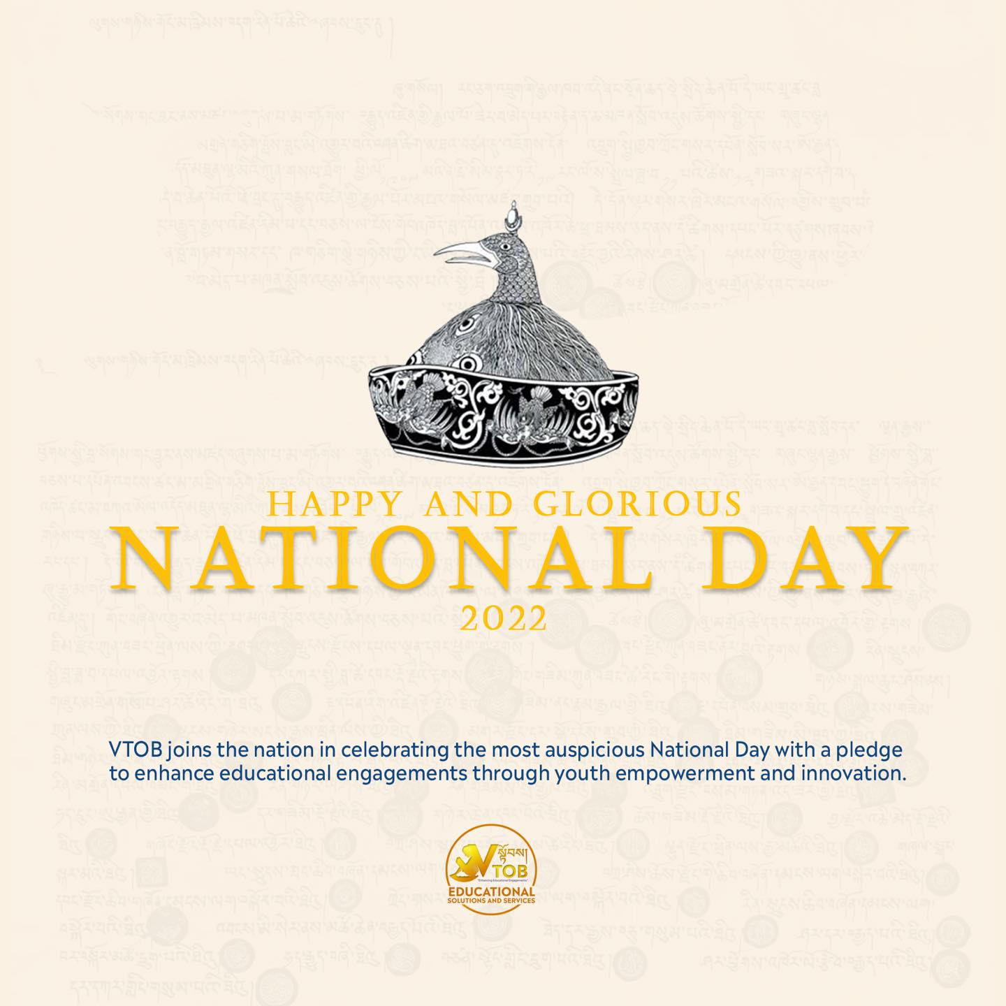 VTOB joins the nation in celebrating the most auspicious National Day with a pledge to enhance educational engagements through youth empowerment and innovation.

#bhutanfirst🇧🇹✨ #peldendrukpagyelo🇧🇹🇧🇹🇧🇹

VTOB joins the nation in celebrating the most auspicious National Day with a pledge to enhance educational engagements through youth empowerment and innovation.

#bhutanfirst🇧🇹✨ #peldendrukpagyelo🇧🇹🇧🇹🇧🇹
