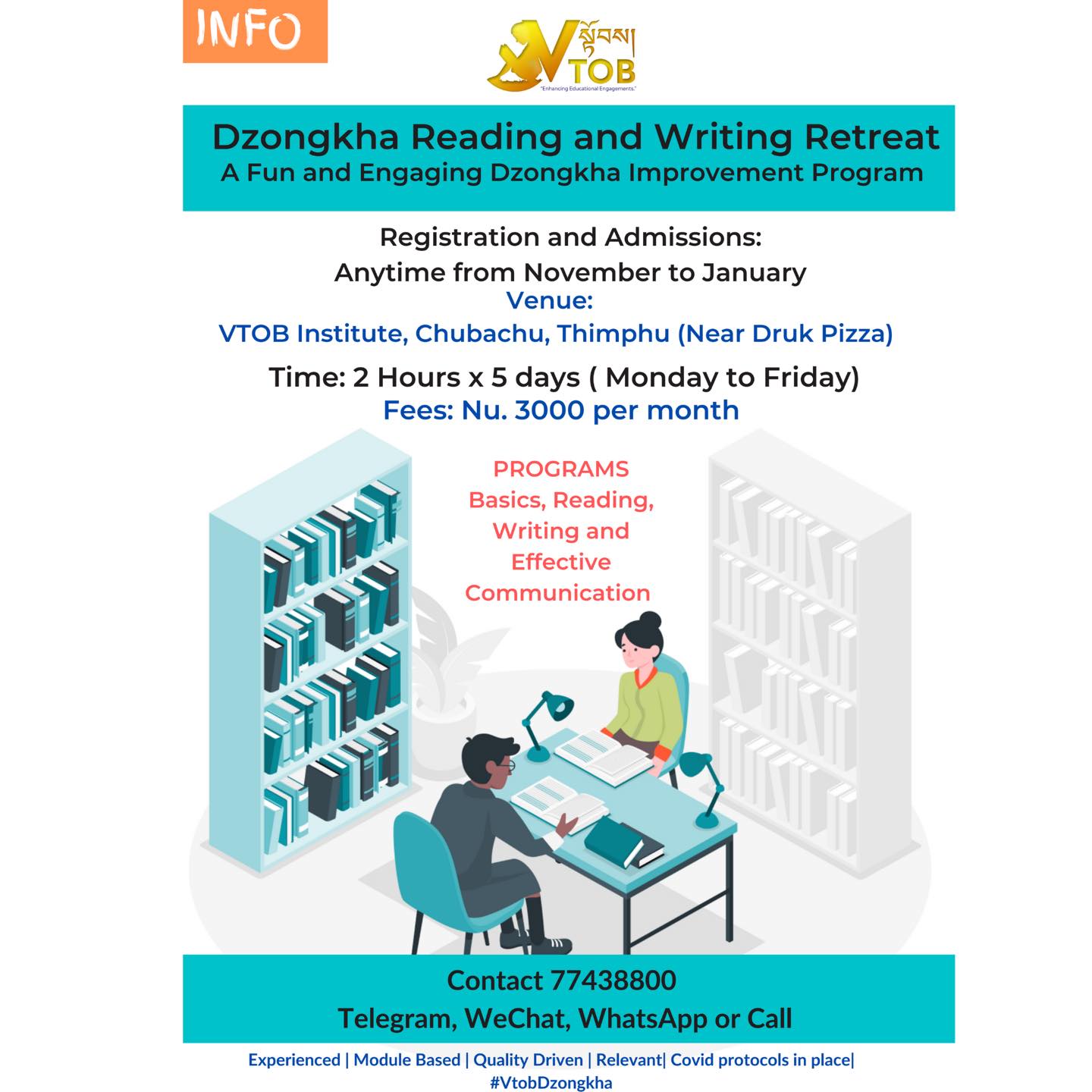Available for ALL CLASSES AND AGE. 
Register with 77438800

Available for ALL CLASSES AND AGE. 
Register with 77438800