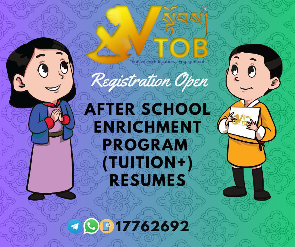 VTOB commences After School Enrichment Programs (Tuition)

REGISTRATION starts from February 25, 2026

Class starts from Monday, March 2, 2026

Classes PP-10

Affordable Educational opportunities for the students. 

Avail the opportunity for the "Academic Improvement" and holistic development of the children @ the most affordable amount.

VTOB commences After School Enrichment Programs (Tuition)

REGISTRATION starts from February 25, 2026

Class starts from Monday, March 2, 2026

Classes PP-10

Affordable Educational opportunities for the students. 

Avail the opportunity for the "Academic Improvement" and holistic development of the children @ the most affordable amount.