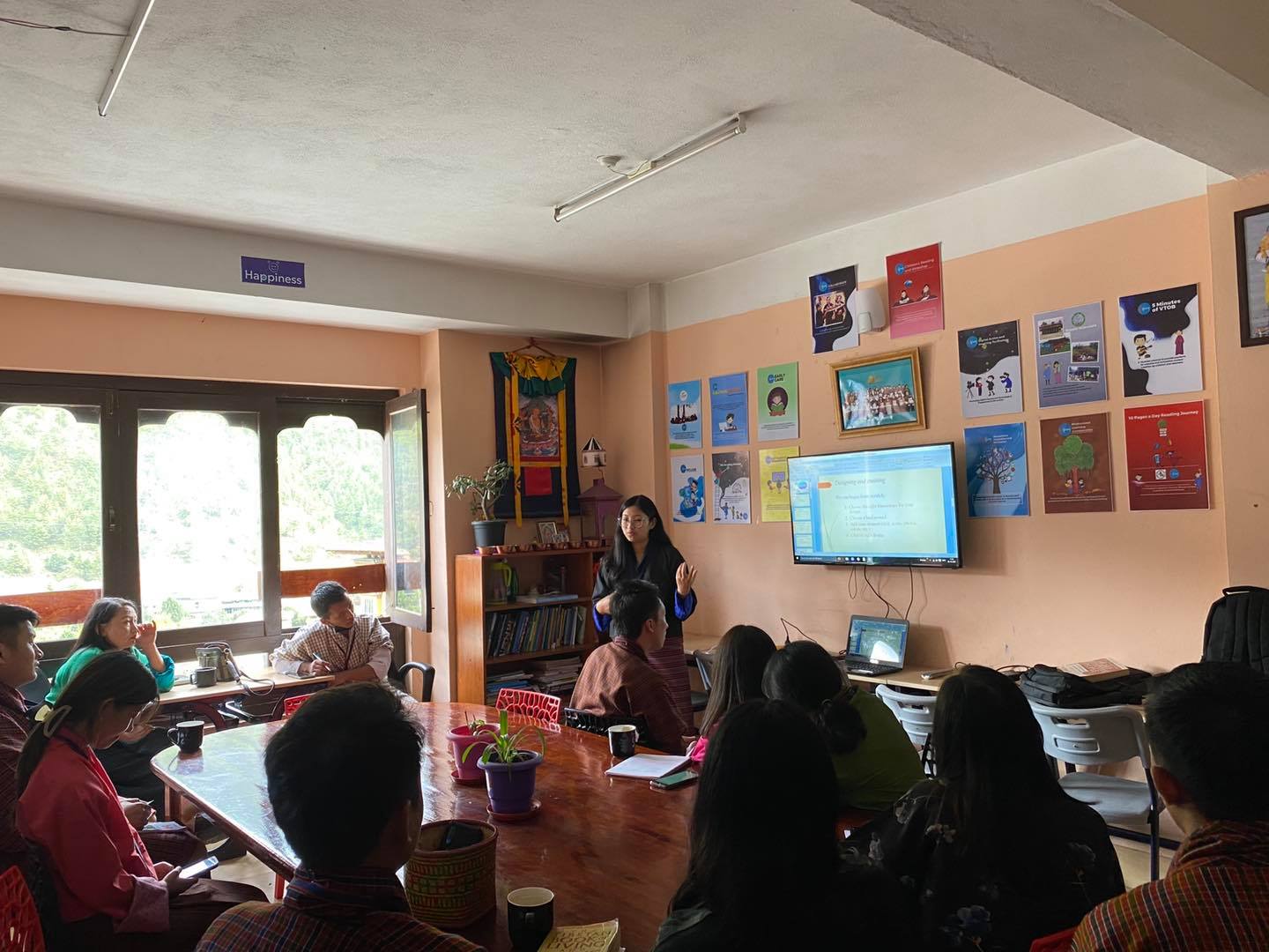 Friday Skill Sharing workshop on Canva by Chador Wangmo.