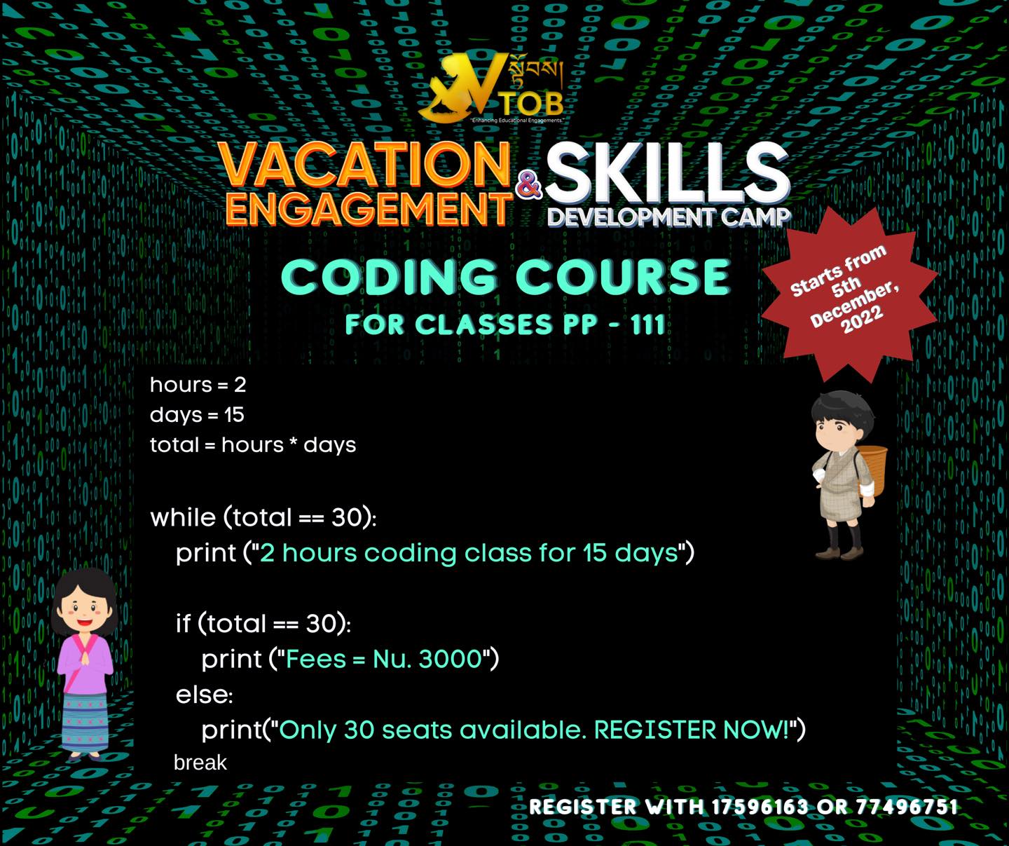 🌀The advantages of CODING is unlimited but SEATS are Limited 💻