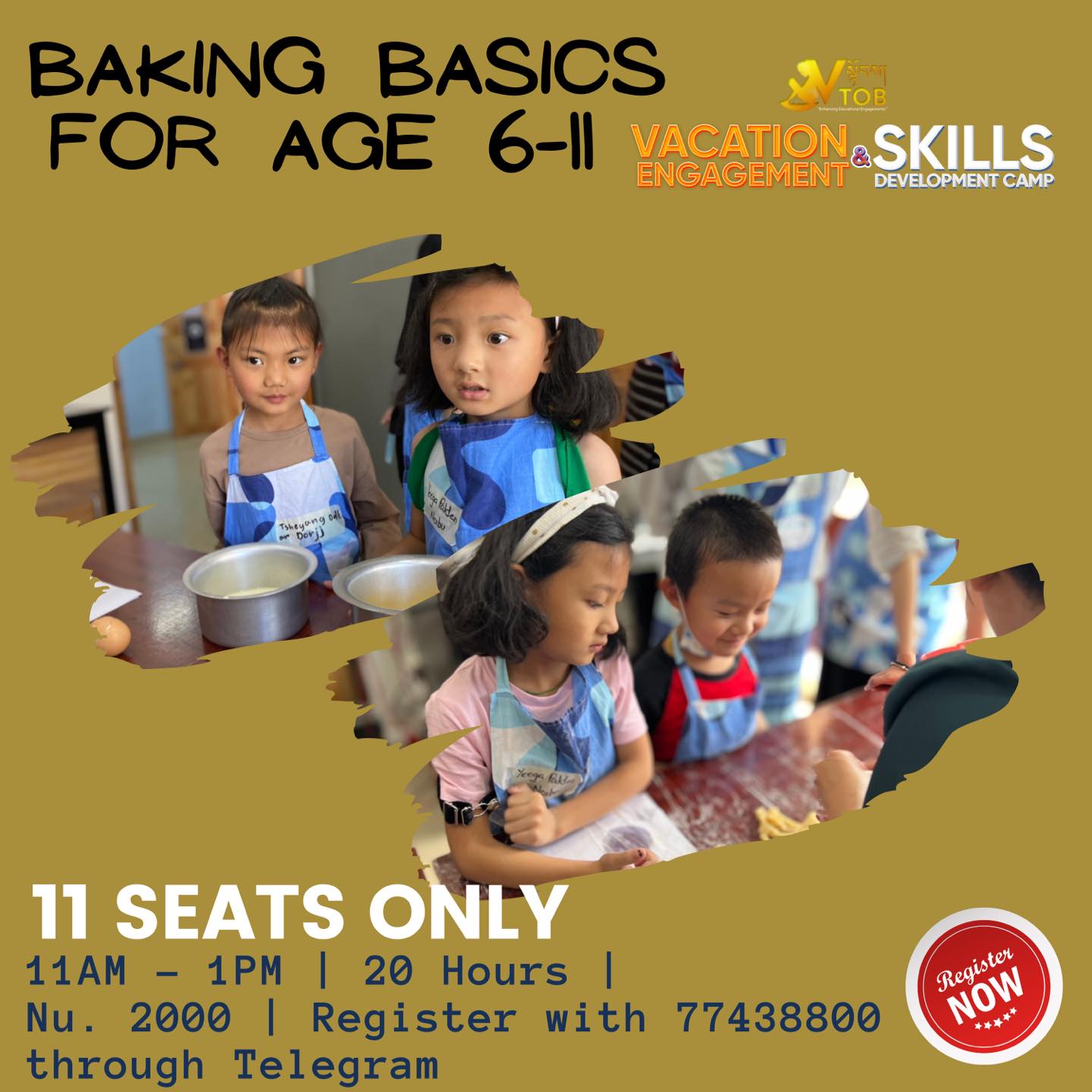 ✨5 Seats left for December 12-23 schedule✨
Register with 77438800 through Telegram or WhatsApp
✨5 Seats left for December 12-23 schedule✨
Register with 77438800 through Telegram or WhatsApp