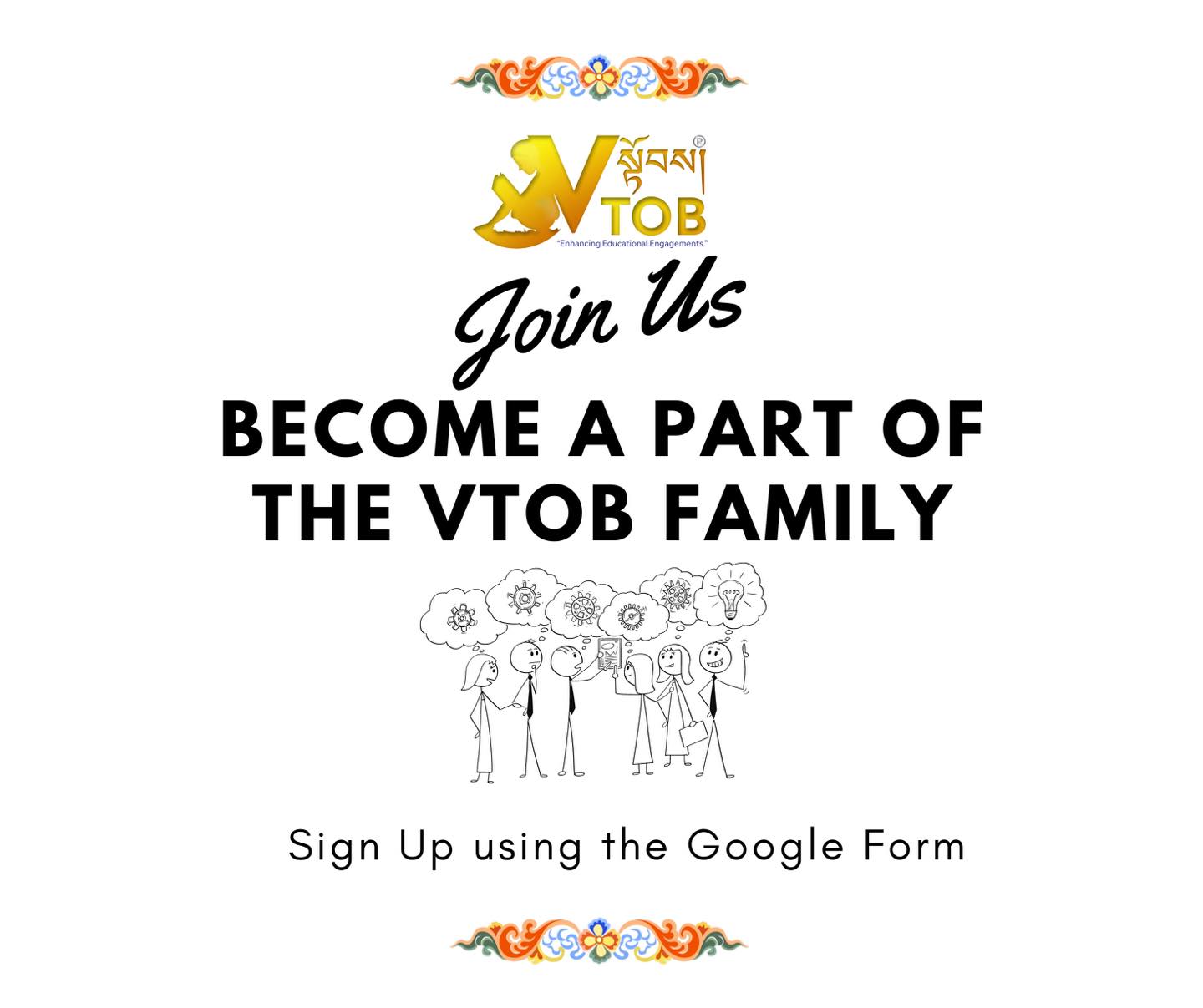 📍Sign Up to Become a VTOB Team Member using the Google Form- https://forms.gle/3eyqUt753zbr7vNo8
