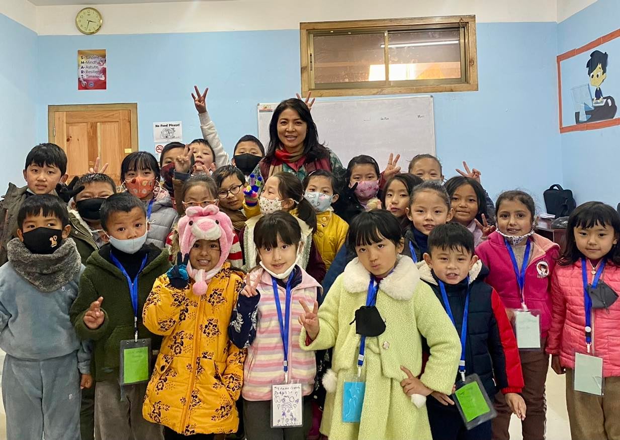 Thank you Lhaki Dolma for visiting us and spending your evening with the children la. 
#vtobcamp 
30.12.2021