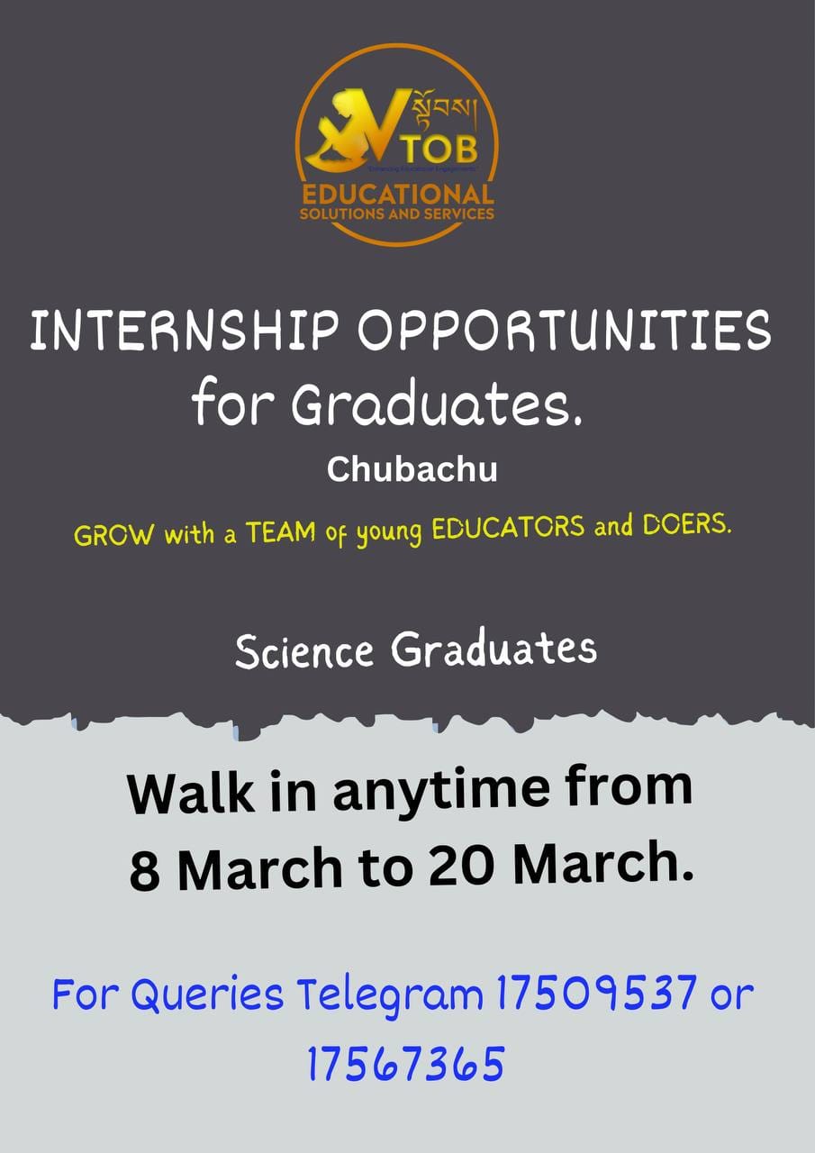Internship Opportunity at VTOB Foundation