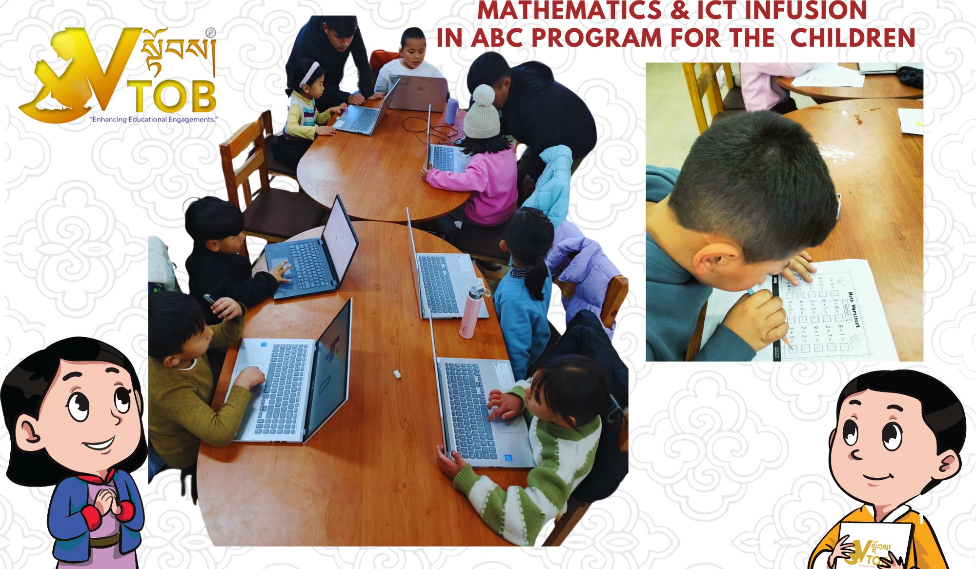 Gawa and Sherig presents the updates on the in-progress ABC Winter Program for the children at VTOB.