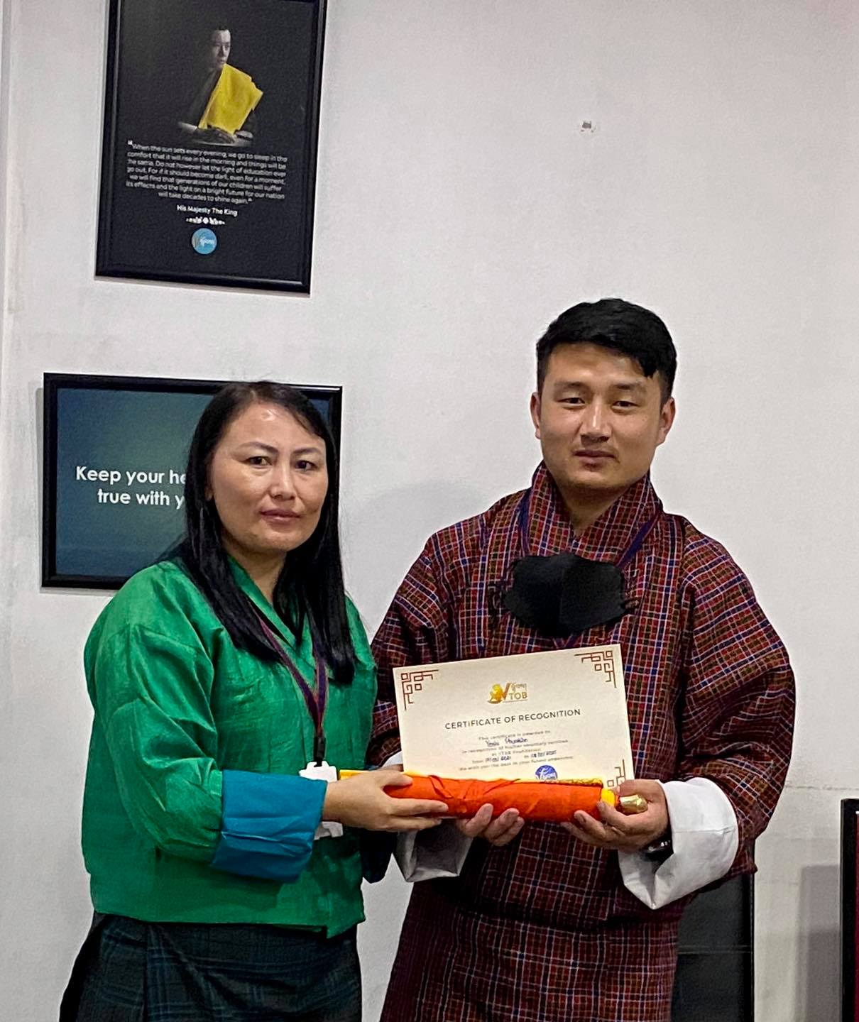 Fare Thee Well
One of our Team Members leaves to start his career as a Chemist. VTOB Family wishes Yeshi Phuntsho the best of everything. Thank you for your service and support.