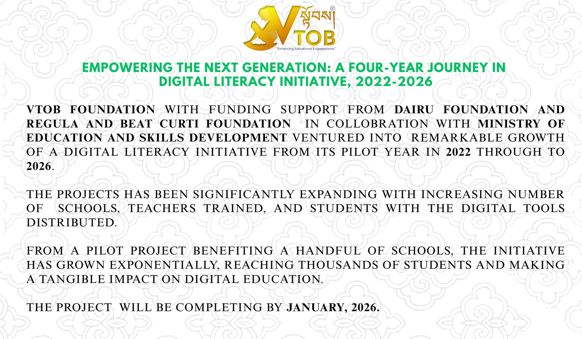 Empowering the Next Generation: A Four-Year Journey in Digital Literacy (2022-2026)