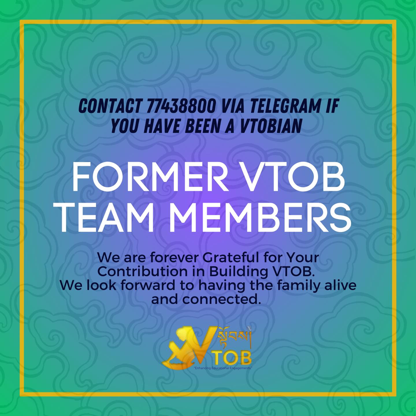 Since it’s humble start, VTOB has always been a Team Work and thousands of Teachers have supported it since…