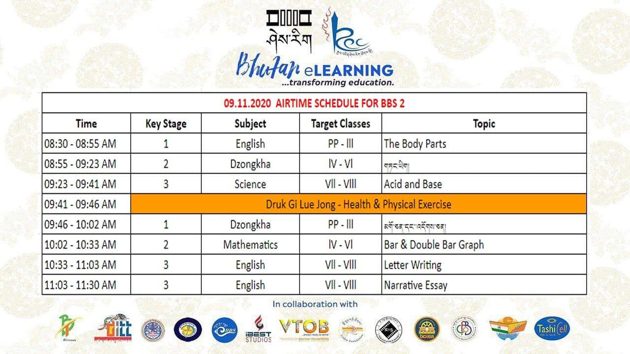 SCHEDULE FOR 9.11.2020

SCHEDULE FOR 9.11.2020