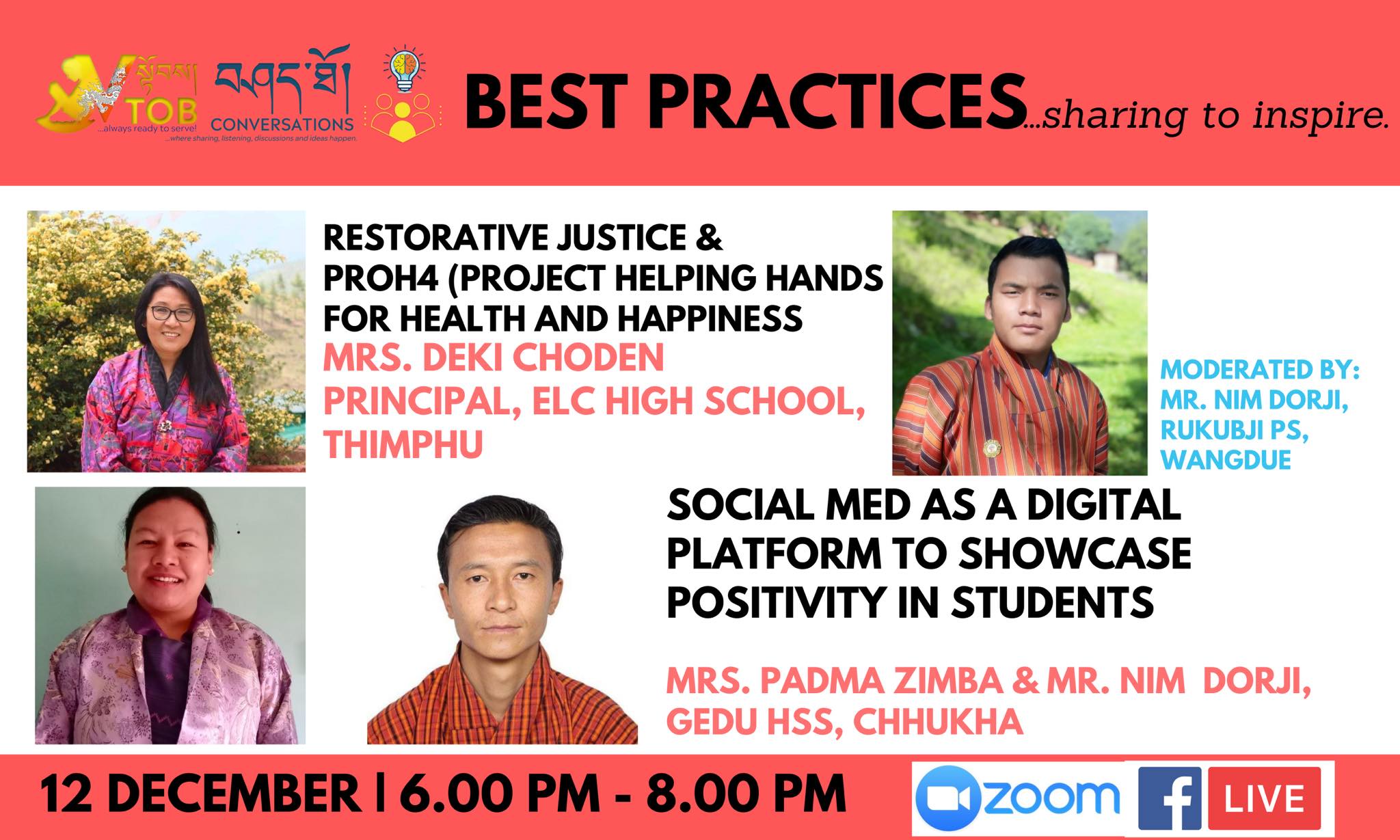 Join the last series of the Best Practices on V-TOB Conversations.