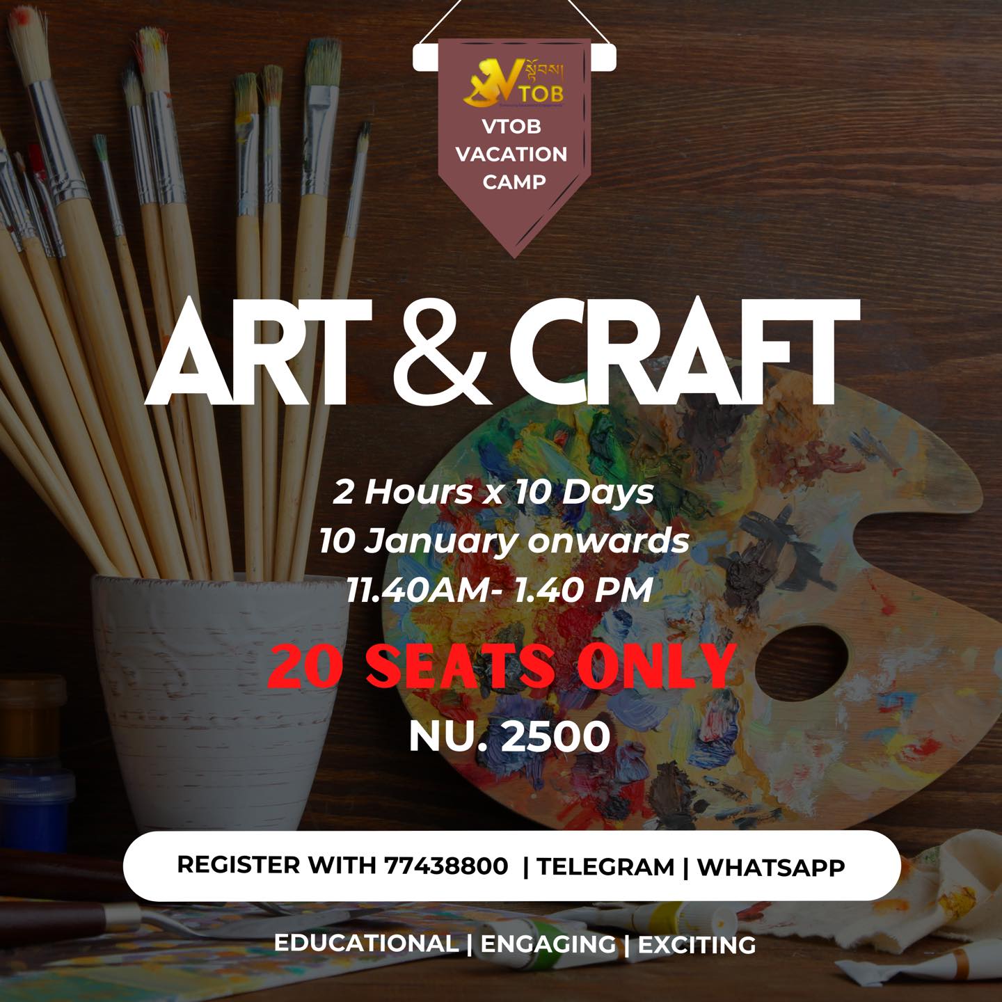 REGISTRATION OPEN | Telegram or WhatsApp 77438800