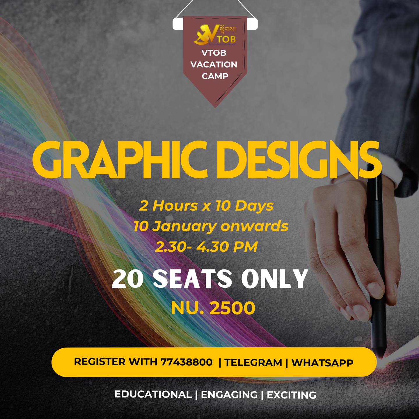 REGISTRATION OPEN | Telegram or WhatsApp 77438800