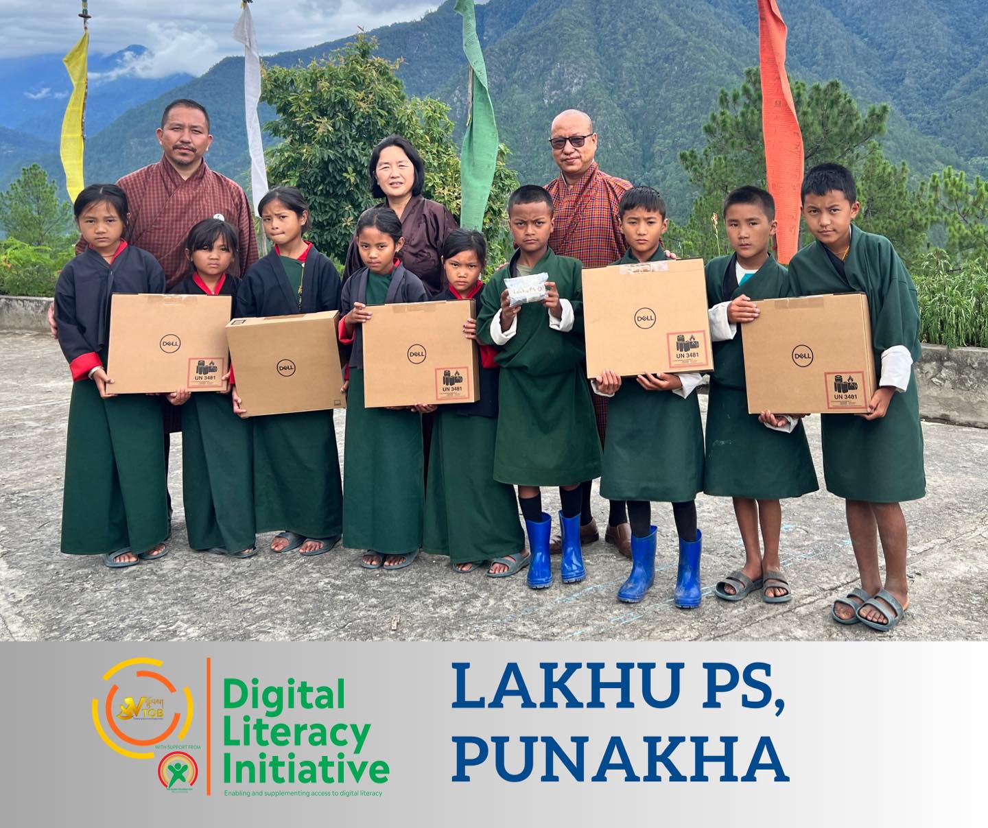 VTOB delivered laptops and Micro:Bit kits to beneficiary schools. The devices are supplied free of cost to support digital and coding literacy in schools with an aim to enable children with problem solving skills through coding, equip children with digital and coding skills, supplement the ICT goals of the Ministry of Education and Skills Development and complement the nation’s effort in equipping schools with adequate number of digital devices to enhance children’s access to digital literacy.
The 35 teachers from 10 beneficiary schools of Gasa, Punakha and Wangduephodrang under the DLI Phase 1 were successfully trained for 7 Days from 8-14 July, 2023 on Coding and Digital Skills.
Digital Literacy Initiative project is an initiative of VTOB with support from Dariu Foundation and in consultation with the MoESD. Specifically, the Digital Literacy Initiative project will equip more than 38 schools across the country with 710 laptops and provide teacher training to 195 teachers on Coding with an aim to impart coding skills to 7600 students in their schools over the 3 years project tenure.
Thank you everyone for your continued support, trust and confidence in us.
We will keep going forward- innovating, initiating and collaborating.
VTOB delivered laptops and Micro:Bit kits to beneficiary schools. The devices are supplied free of cost to support digital and coding literacy in schools with an aim to enable children with problem solving skills through coding, equip children with digital and coding skills, supplement the ICT goals of the Ministry of Education and Skills Development and complement the nation’s effort in equipping schools with adequate number of digital devices to enhance children’s access to digital literacy.
The 35 teachers from 10 beneficiary schools of Gasa, Punakha and Wangduephodrang under the DLI Phase 1 were successfully trained for 7 Days from 8-14 July, 2023 on Coding and Digital Skills.
Digital Literacy Initiative project is an initiative of VTOB with support from Dariu Foundation and in consultation with the MoESD. Specifically, the Digital Literacy Initiative project will equip more than 38 schools across the country with 710 laptops and provide teacher training to 195 teachers on Coding with an aim to impart coding skills to 7600 students in their schools over the 3 years project tenure.
Thank you everyone for your continued support, trust and confidence in us.
We will keep going forward- innovating, initiating and collaborating.