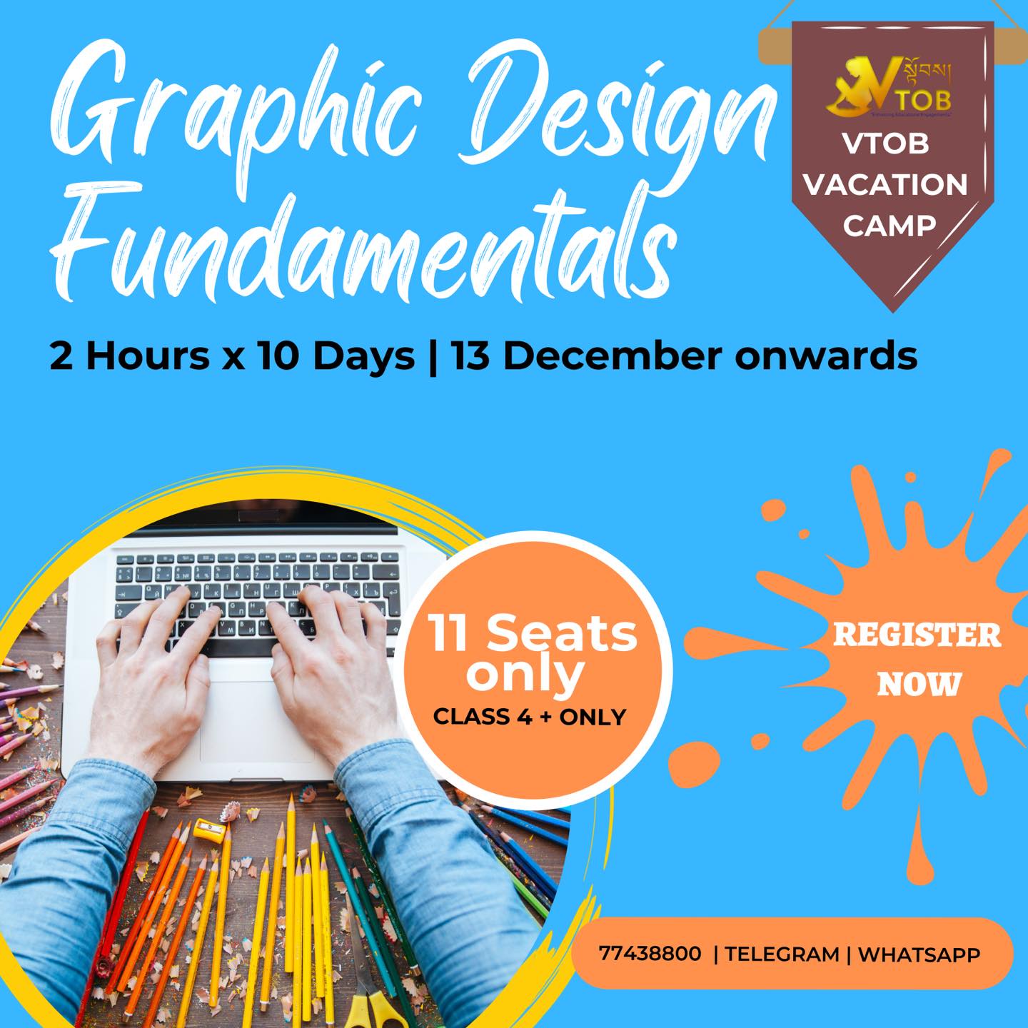 11 Seats ONLY | Register NOW| Telegram or WhatsApp 77438800 |
11 Seats ONLY | Register NOW| Telegram or WhatsApp 77438800 |