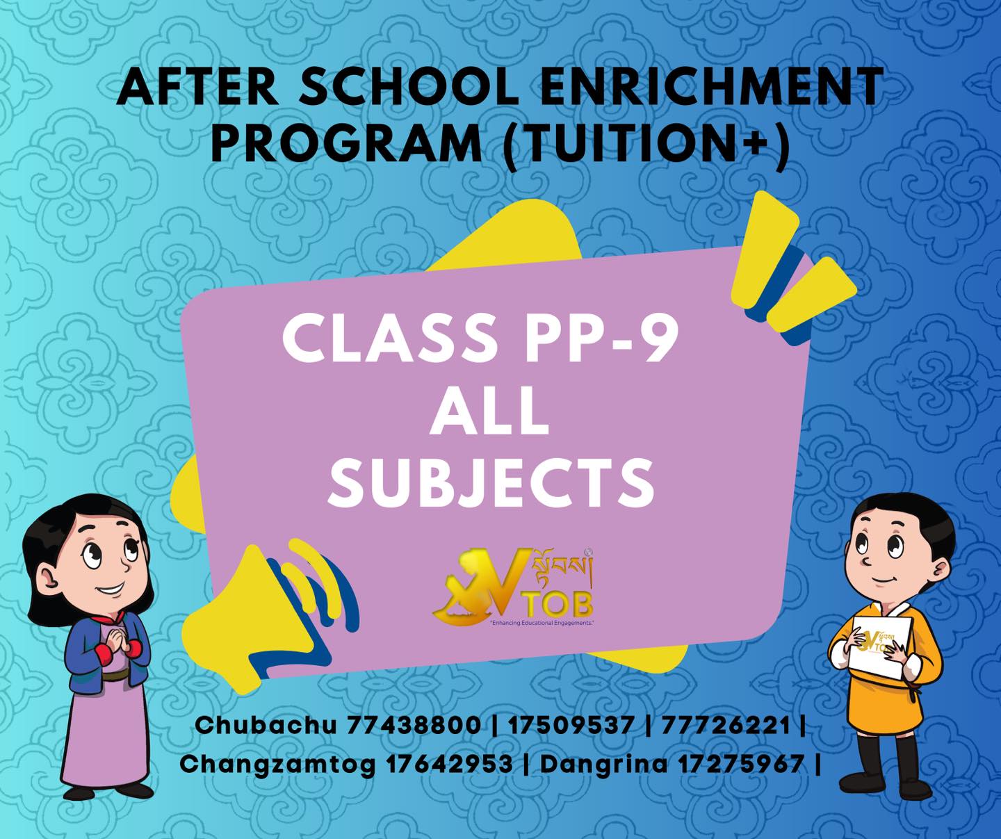 ALL SUBJECTS AVAILABLE FOR PP-10 STUDENTS.