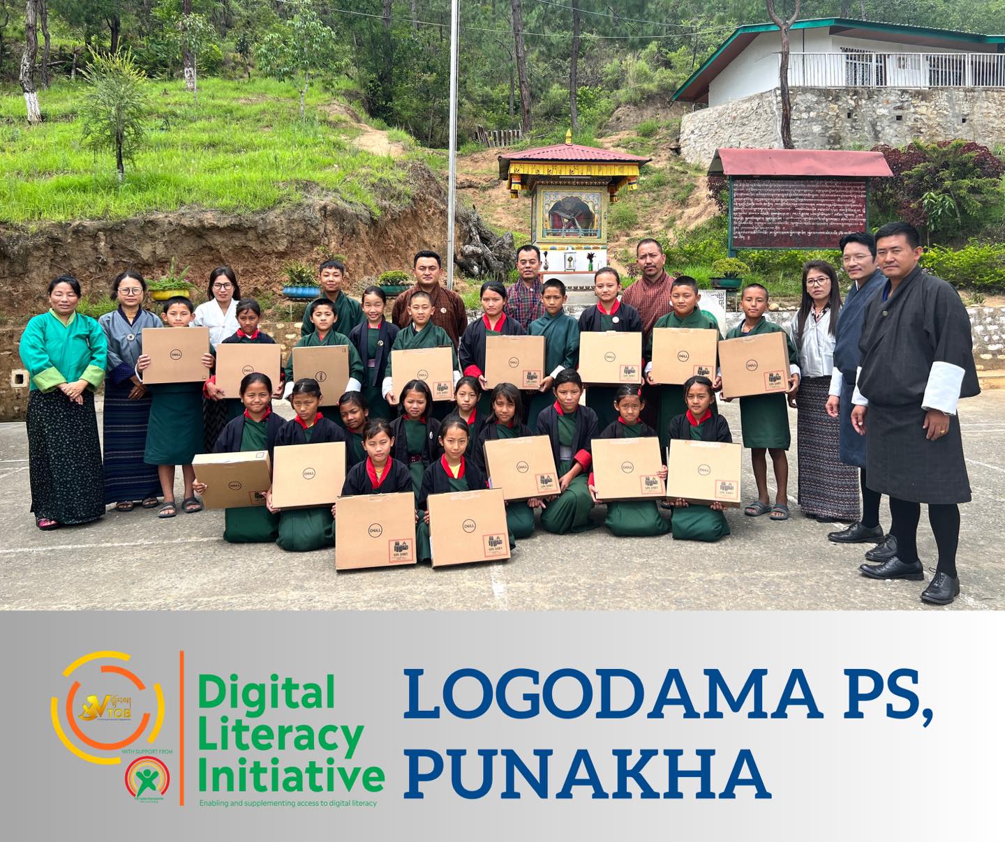VTOB delivered laptops and Micro:Bit kits to beneficiary schools. The devices are supplied free of cost to support digital and coding literacy in schools with an aim to enable children with problem solving skills through coding, equip children with digital and coding skills, supplement the ICT goals of the Ministry of Education and Skills Development and complement the nation’s effort in equipping schools with adequate number of digital devices to enhance children’s access to digital literacy.
The 35 teachers from 10 beneficiary schools of Gasa, Punakha and Wangduephodrang under the DLI Phase 1 were successfully trained for 7 Days from 8-14 July, 2023 on Coding and Digital Skills.
Digital Literacy Initiative project is an initiative of VTOB with support from Dariu Foundation and in consultation with the MoESD. Specifically, the Digital Literacy Initiative project will equip more than 38 schools across the country with 710 laptops and provide teacher training to 195 teachers on Coding with an aim to impart coding skills to 7600 students in their schools over the 3 years project tenure.
Thank you everyone for your continued support, trust and confidence in us.
We will keep going forward- innovating, initiating and collaborating.
VTOB delivered laptops and Micro:Bit kits to beneficiary schools. The devices are supplied free of cost to support digital and coding literacy in schools with an aim to enable children with problem solving skills through coding, equip children with digital and coding skills, supplement the ICT goals of the Ministry of Education and Skills Development and complement the nation’s effort in equipping schools with adequate number of digital devices to enhance children’s access to digital literacy.
The 35 teachers from 10 beneficiary schools of Gasa, Punakha and Wangduephodrang under the DLI Phase 1 were successfully trained for 7 Days from 8-14 July, 2023 on Coding and Digital Skills.
Digital Literacy Initiative project is an initiative of VTOB with support from Dariu Foundation and in consultation with the MoESD. Specifically, the Digital Literacy Initiative project will equip more than 38 schools across the country with 710 laptops and provide teacher training to 195 teachers on Coding with an aim to impart coding skills to 7600 students in their schools over the 3 years project tenure.
Thank you everyone for your continued support, trust and confidence in us.
We will keep going forward- innovating, initiating and collaborating.