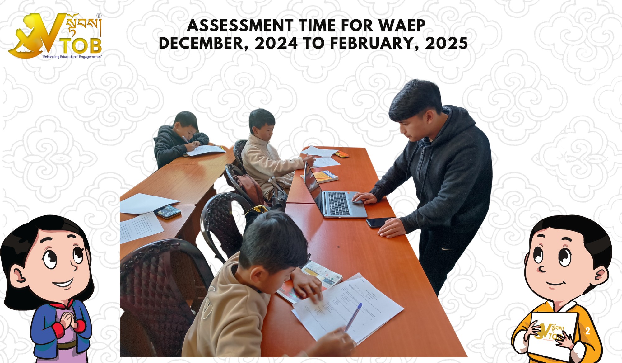 Gawa and Sherig brings the highlights on "Assessment" of the on-going Winter Academic Enrichment Program at VTOB.