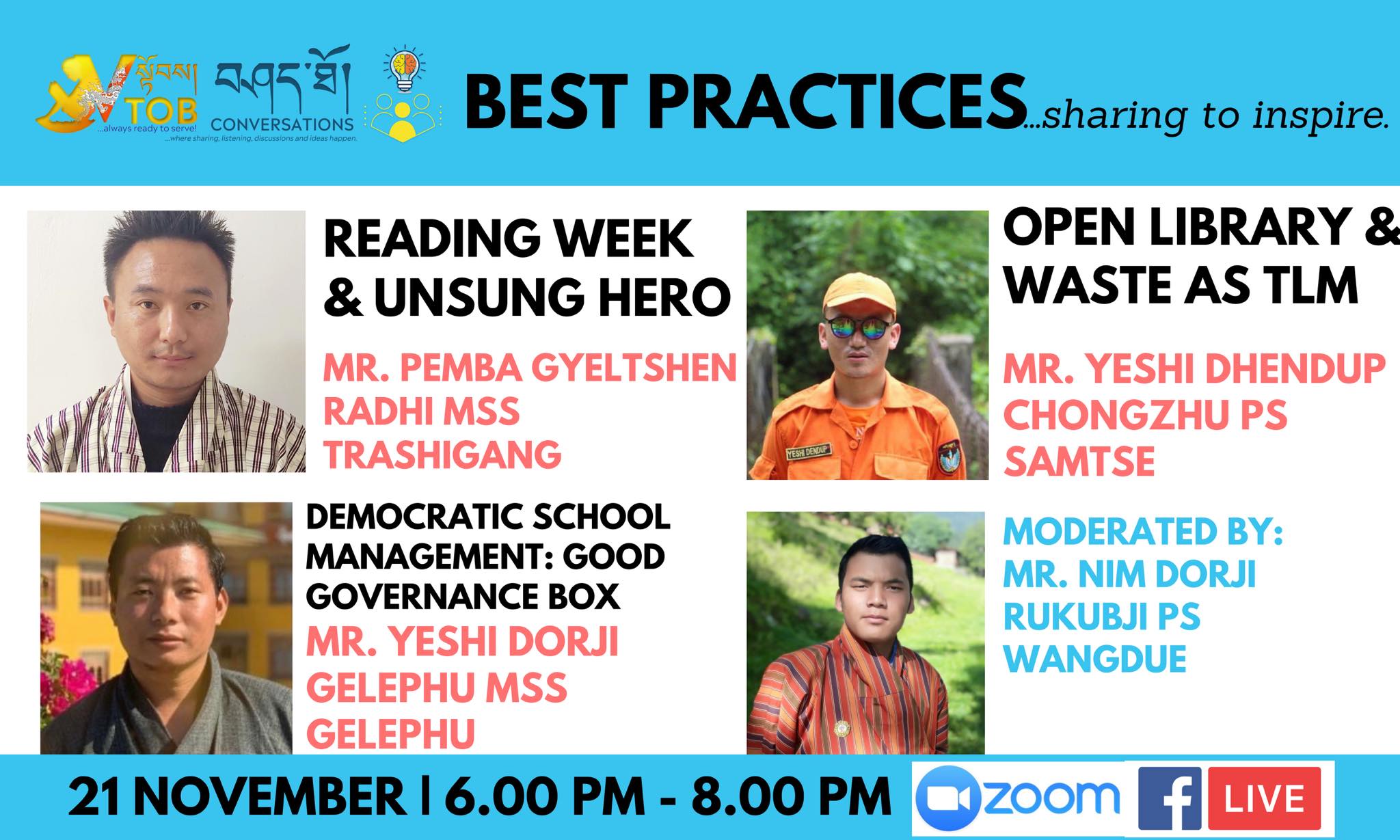 Join us LIVE on V-TOB’s Facebook page on 21 November from 6-8 PM.