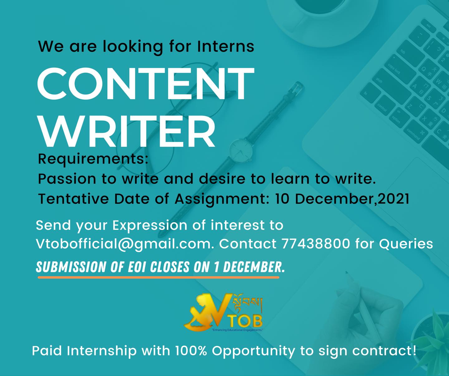 Here’s a humble opportunity for university graduates who have a passion to write or a desire to learn to…